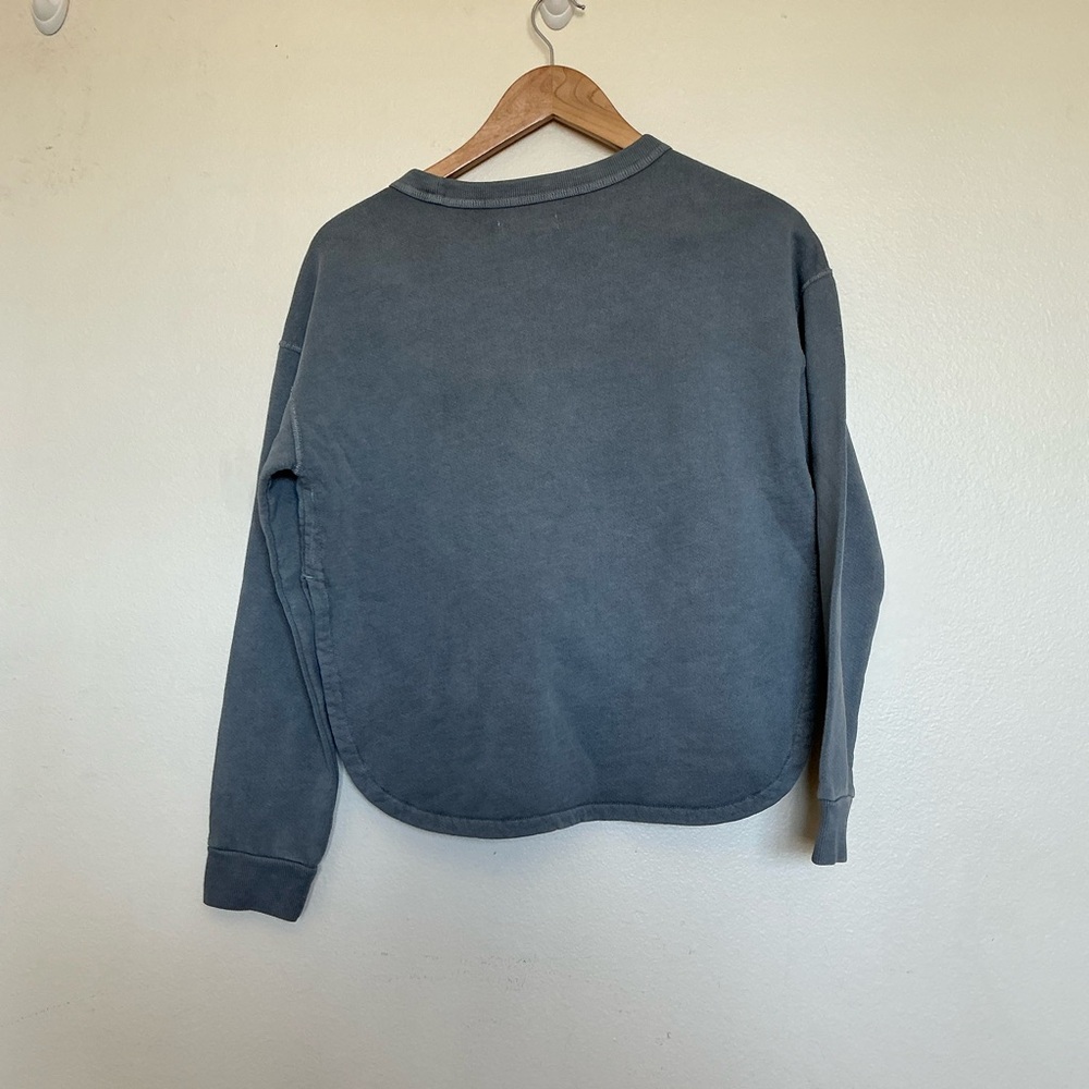 Outerknown Medium Gray Long Sleeve Sweatshirt Sto… - image 3